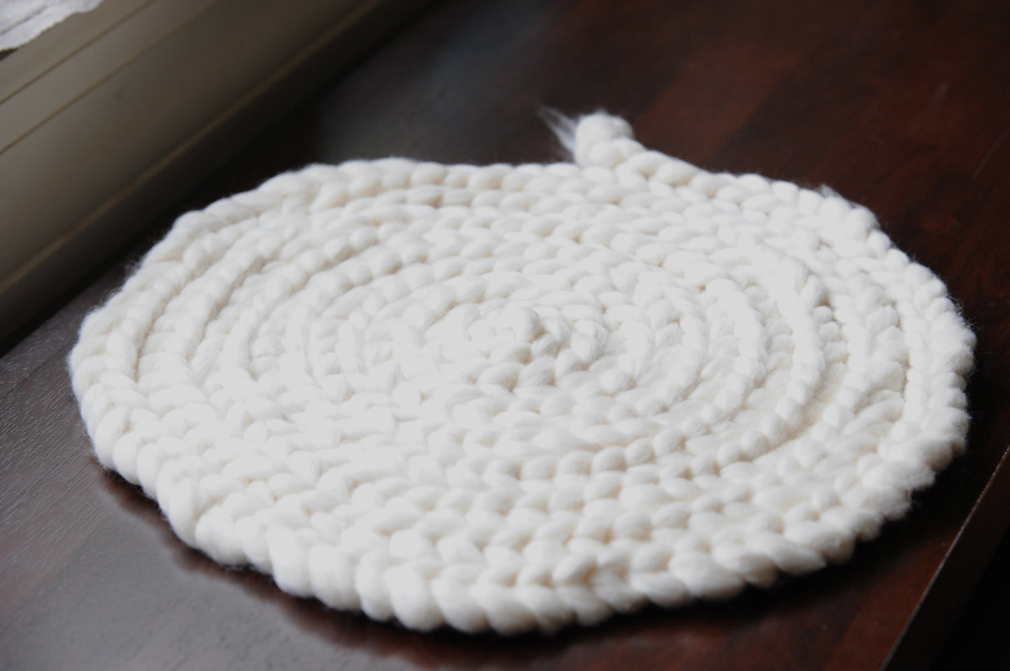 Organic, White Upland Cotton Carded Sliver - 4 ounces