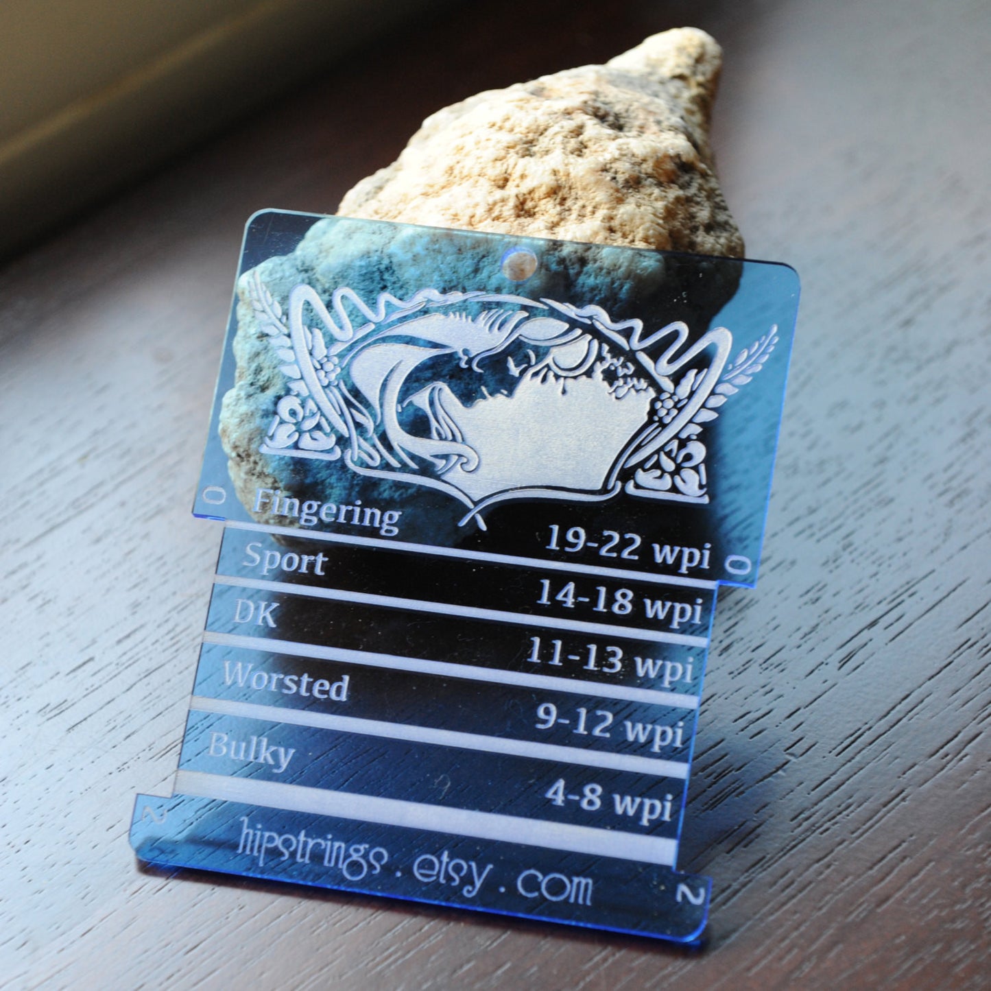 Spinners Control Card/ WPI tool - Clear and Various Colored Acrylic