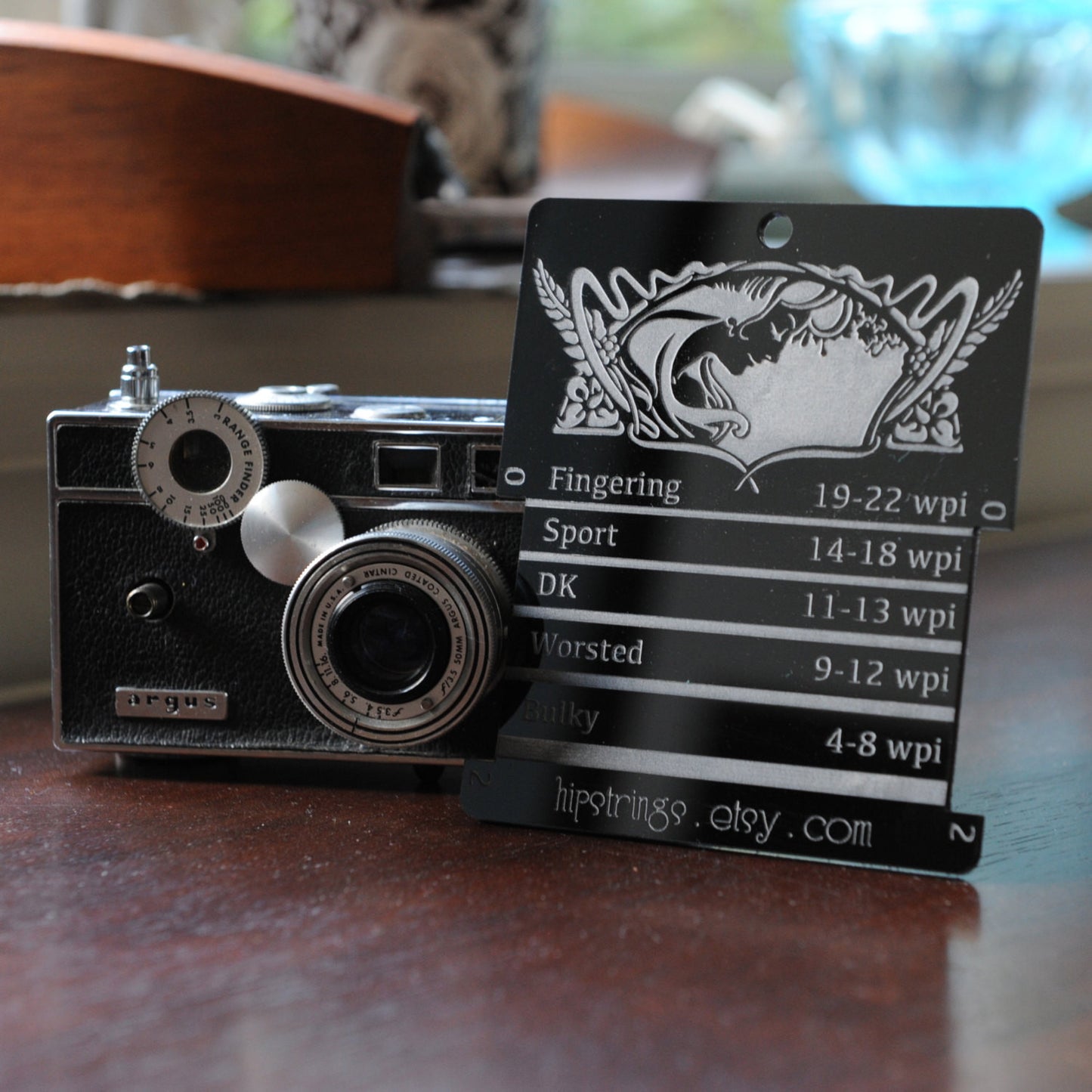 Spinners Control Card/ WPI tool - Clear and Various Colored Acrylic