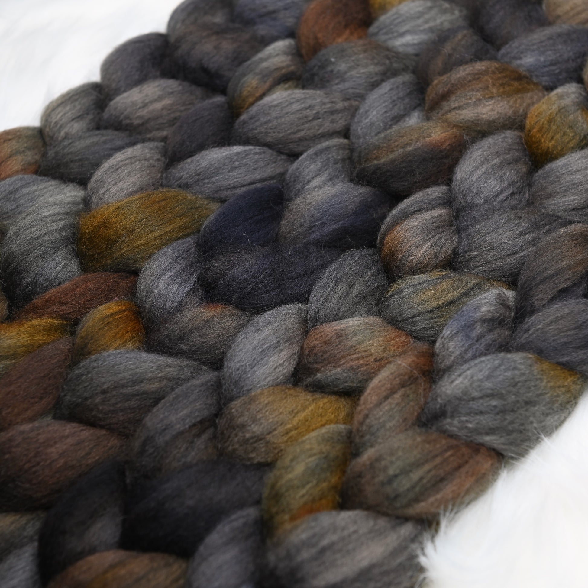 Playground on Hand Dyed Blue Faced Leicester Combed Wool Top 4 oz ...