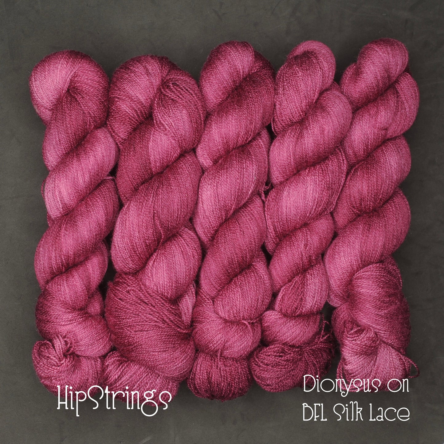 Dionysus on Hand Dyed BFL Silk Lace - 100g