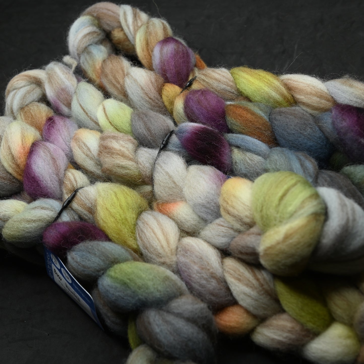 Haunted on Hand Dyed Buoy (BFL/Shetland/Manx Wool) Signature Blend Combed Top - 4 oz