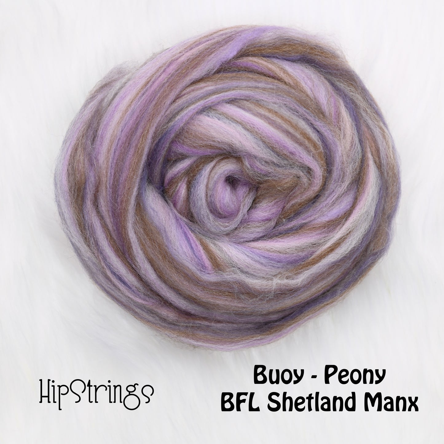 Shades of Buoy Signature Blend Combed Top - BFL Shetland Manx Loaghtan Wool - 4 oz