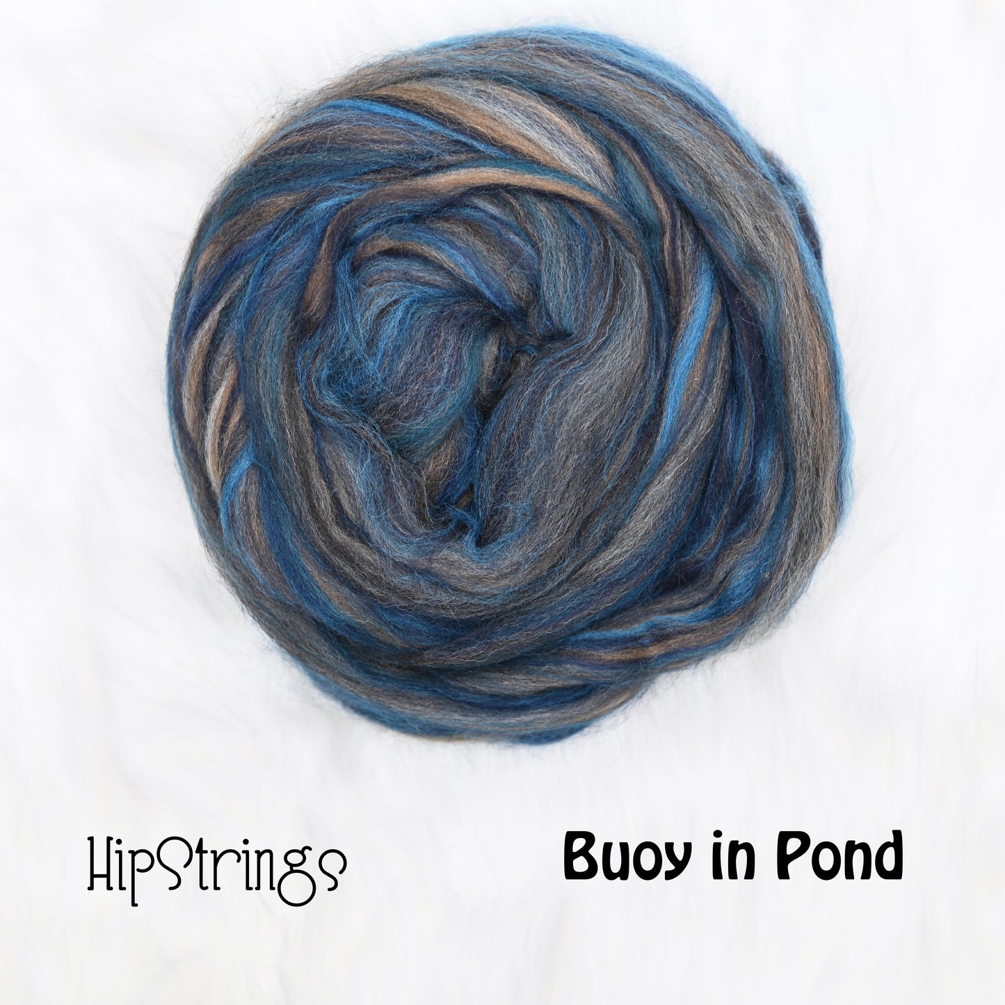 Shades of Buoy Signature Blend Combed Top - BFL Shetland Manx Loaghtan Wool - 4 oz