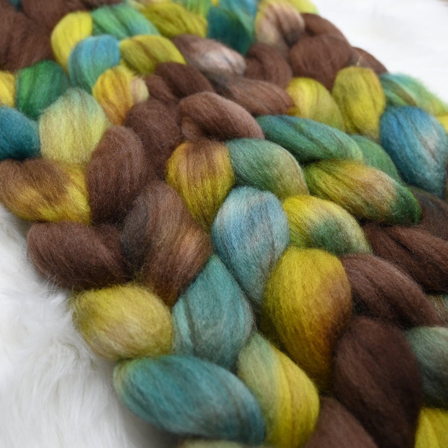 Sky Above, Ground Below - Hand Dyed Buoy (BFL/Shetland/Manx) Signature Blend - 4 oz