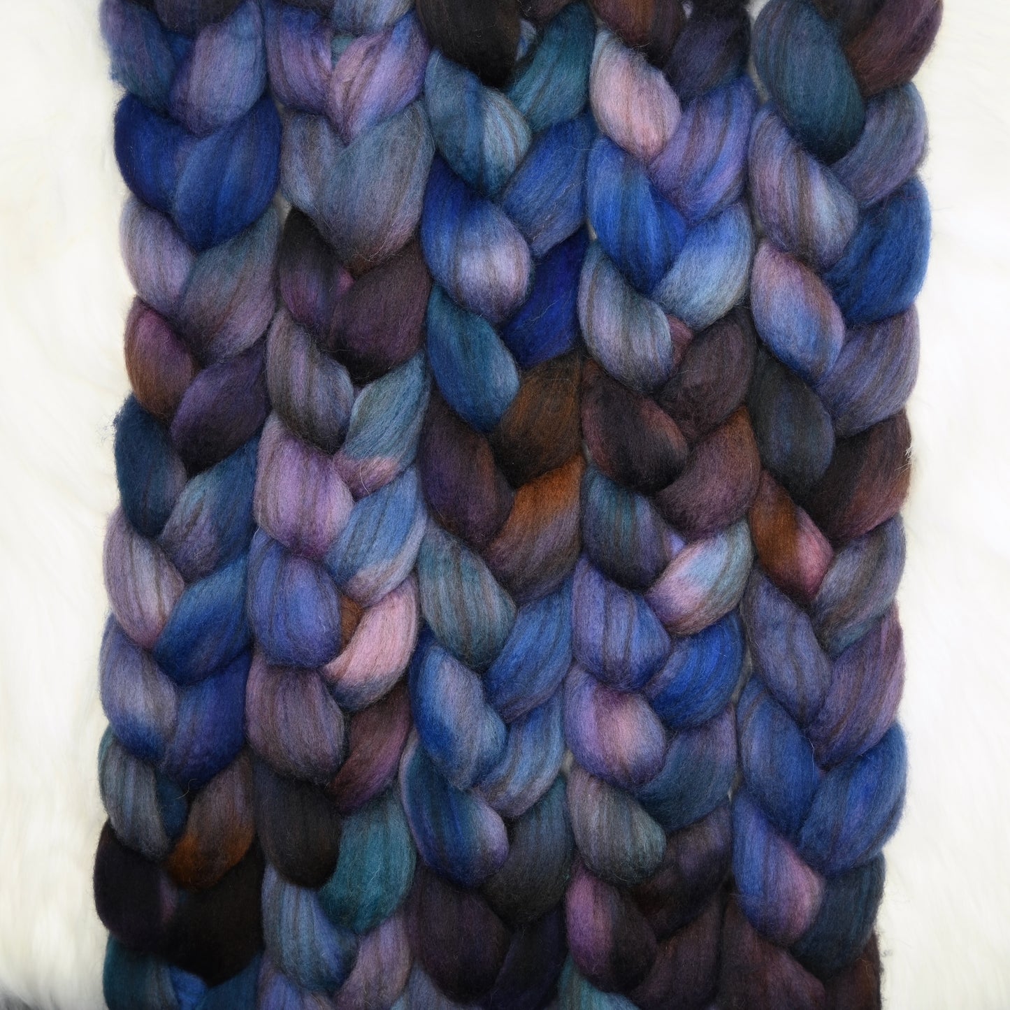 Stormking on Hand Dyed Buoy (BFL/Shetland/Manx Wool) Signature Blend Combed Top - 4 oz