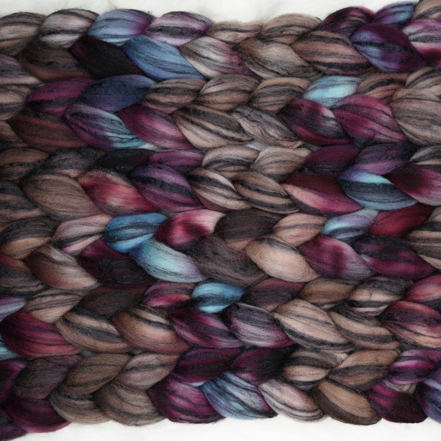 7 ate 9 on Hand Dyed 80/20 Cormo Wool Tussah Silk Combed Top - 4 oz