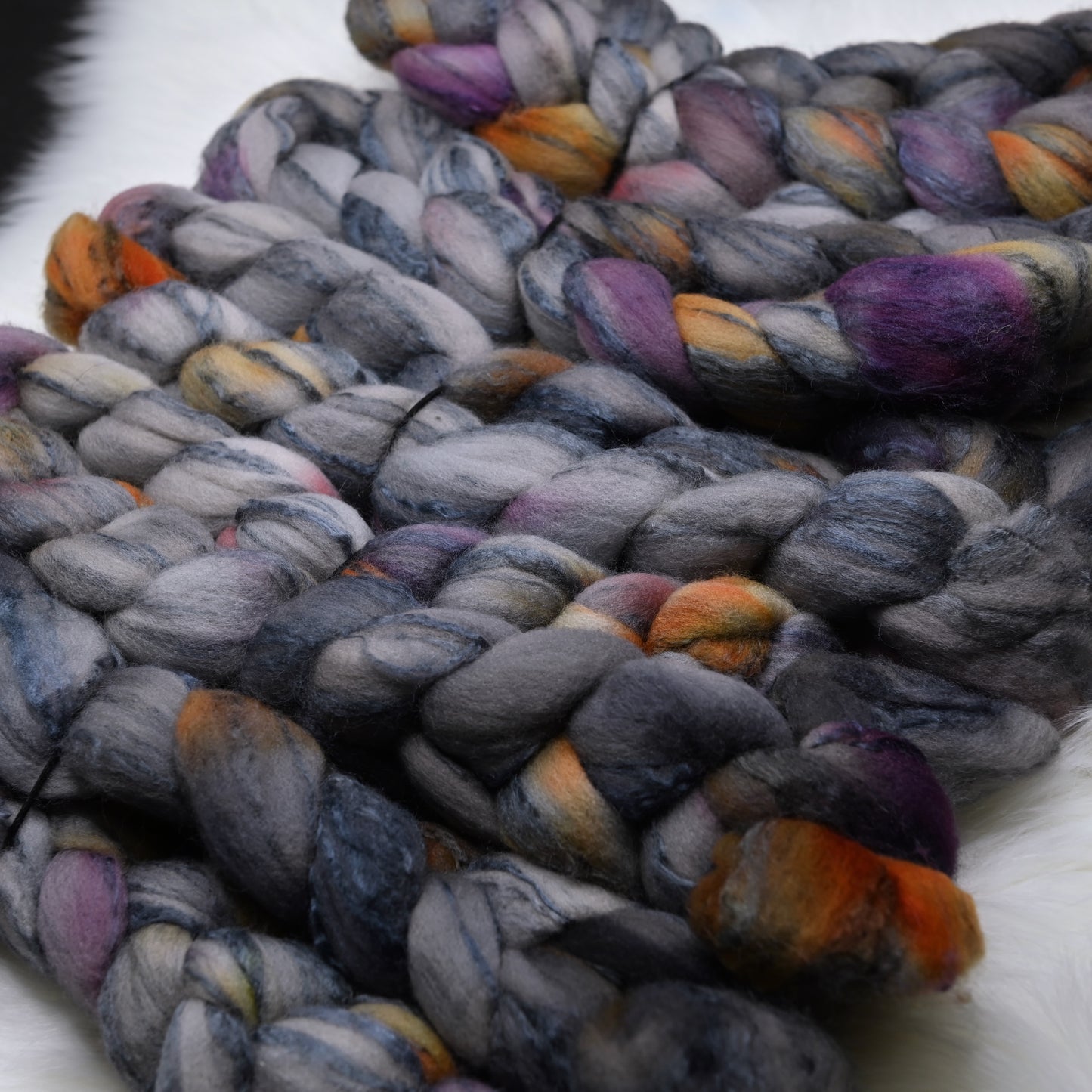Prose on Hand Dyed 80/20 Cormo Wool Tussah Silk Combed Top - 4 oz