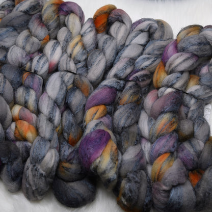 Prose on Hand Dyed 80/20 Cormo Wool Tussah Silk Combed Top - 4 oz