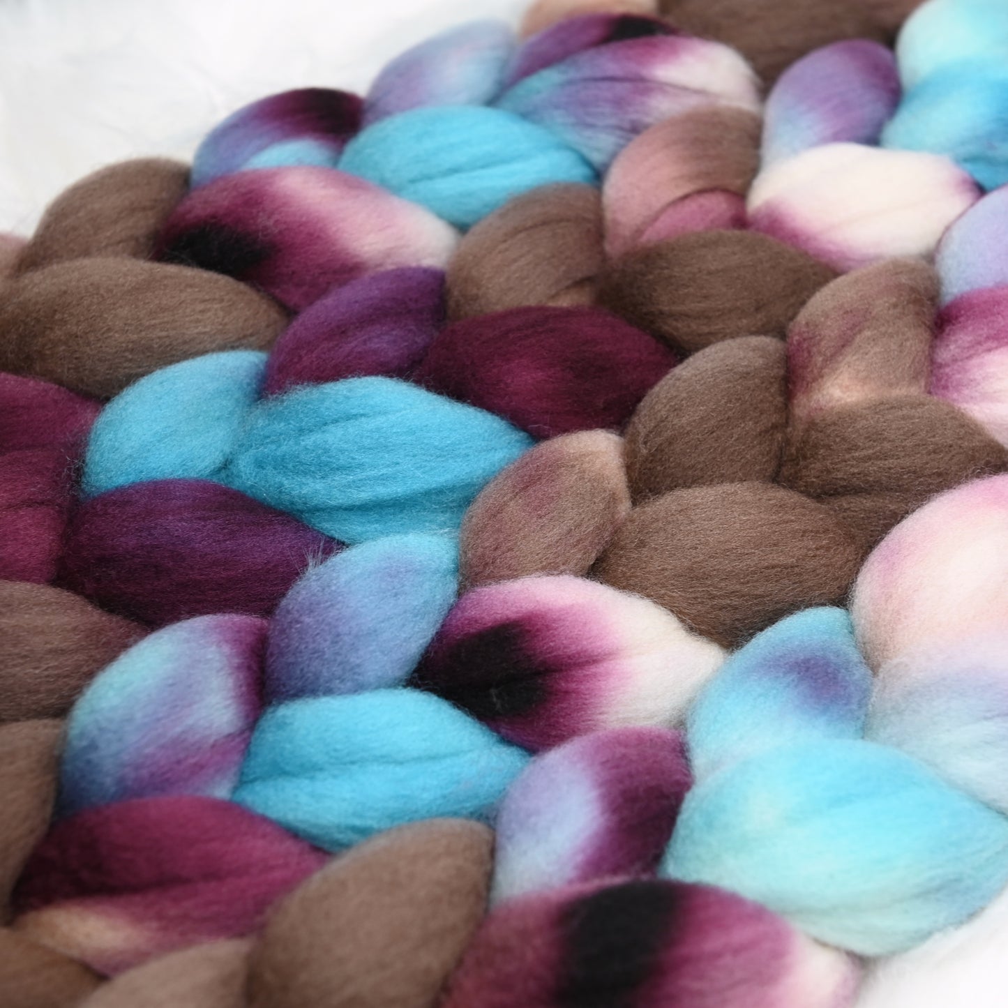 7 ate 9 on Hand Dyed Cormo Wool Combed Top - 4 oz