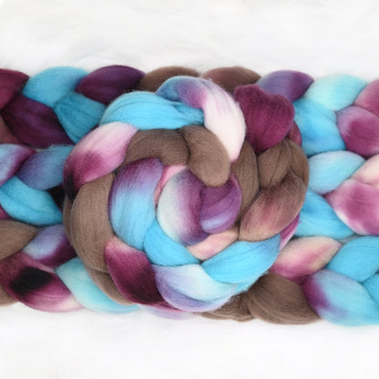 7 ate 9 on Hand Dyed Cormo Wool Combed Top - 4 oz