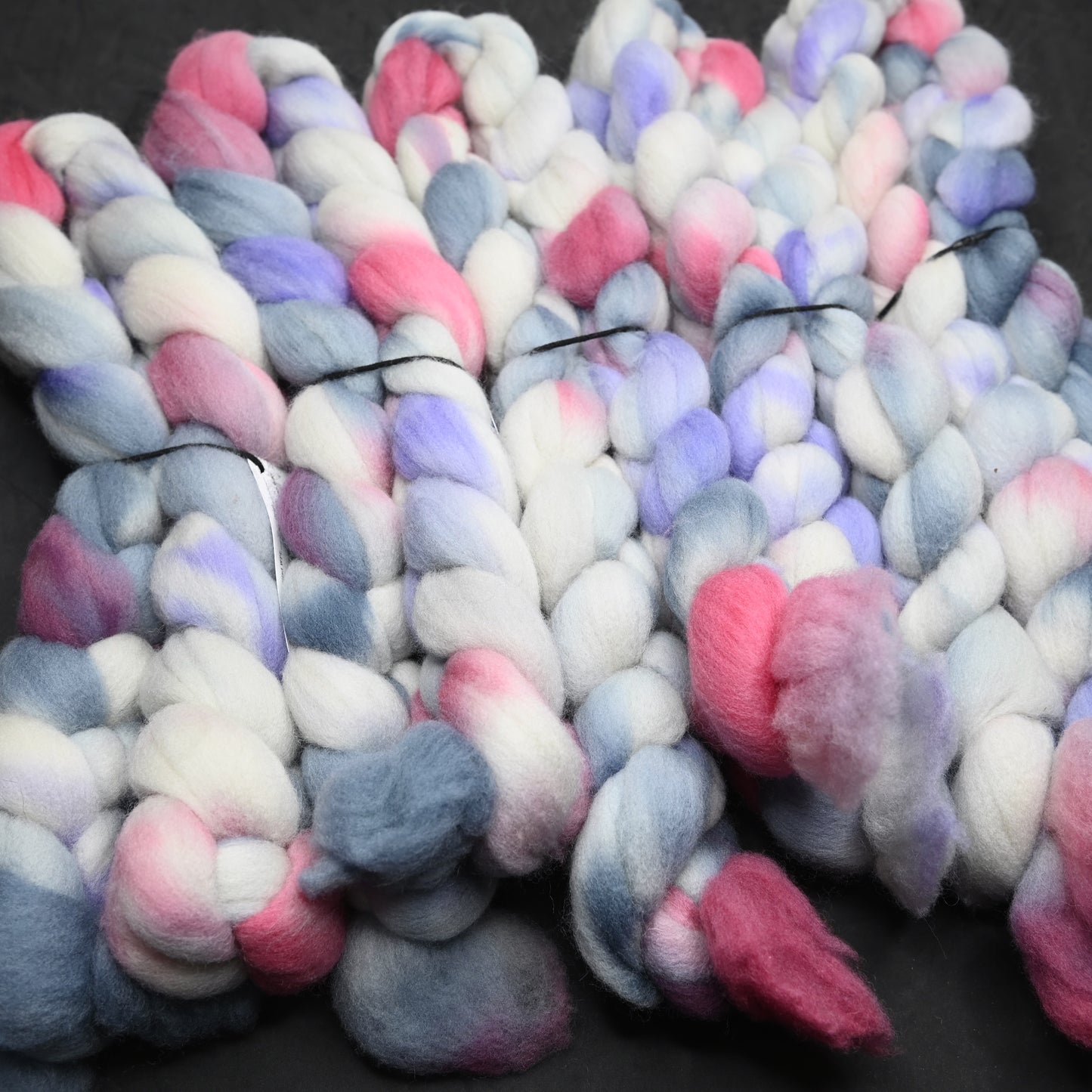 A Cake in Every Window on Hand Dyed Cormo Wool Combed Top - 4 oz