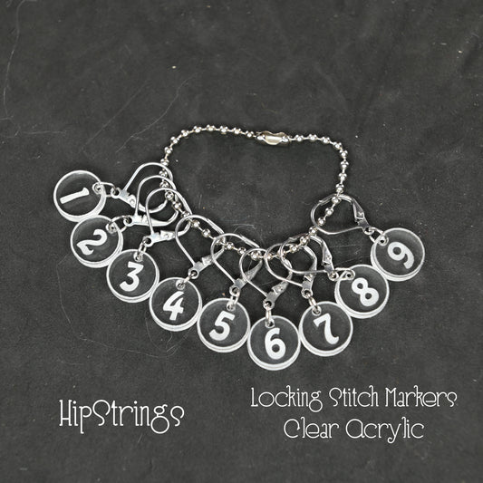 Counting by 1s Locking Stitch Markers - Set of 9