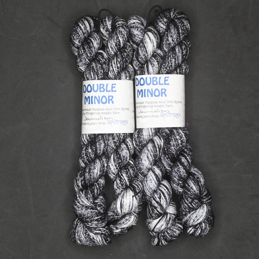 Double Minor SW Targhee Nylon Sock Yarn - Journalism - 100g
