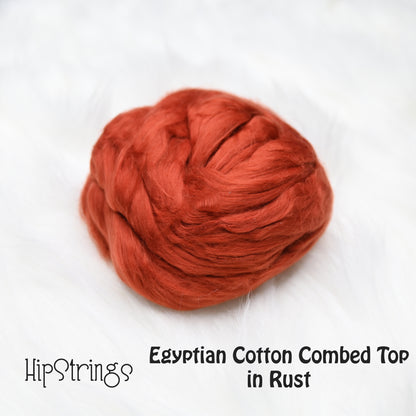 Dyed Egyptian Cotton Combed Top - 1 oz