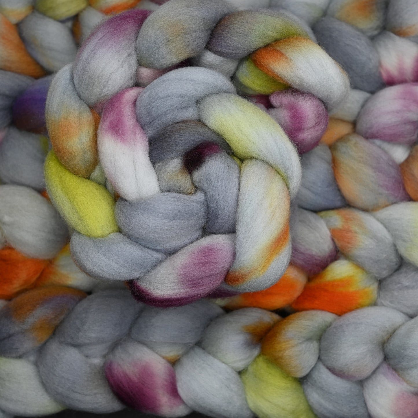 Haunted on Hand Dyed Falkland Wool Combed Top - 4 oz