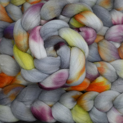 Haunted on Hand Dyed Falkland Wool Combed Top - 4 oz