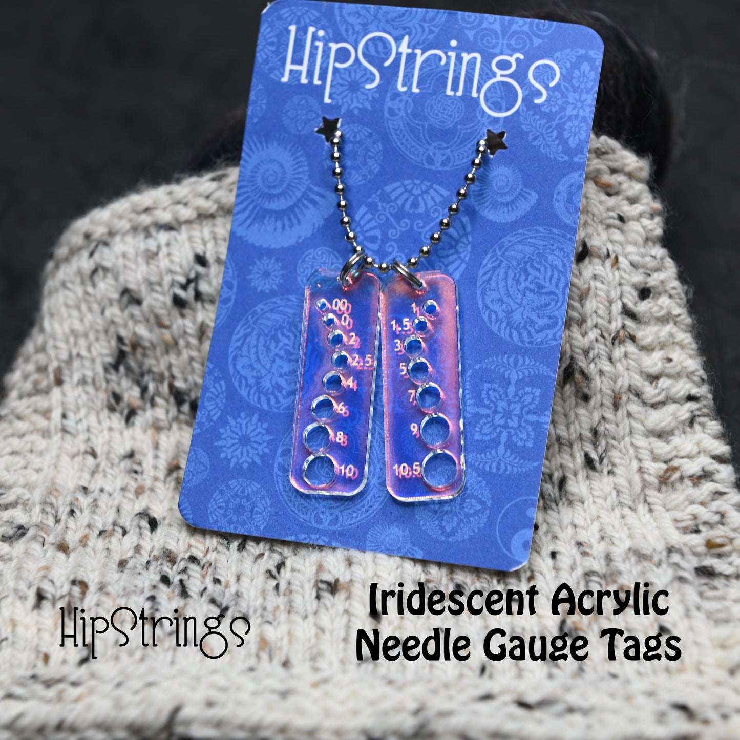 Needle Gauge Tags - Acrylic and Wood