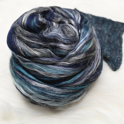 Labradorite Merino Alpaca Bamboo Silk Signature Blend Top - 4 oz