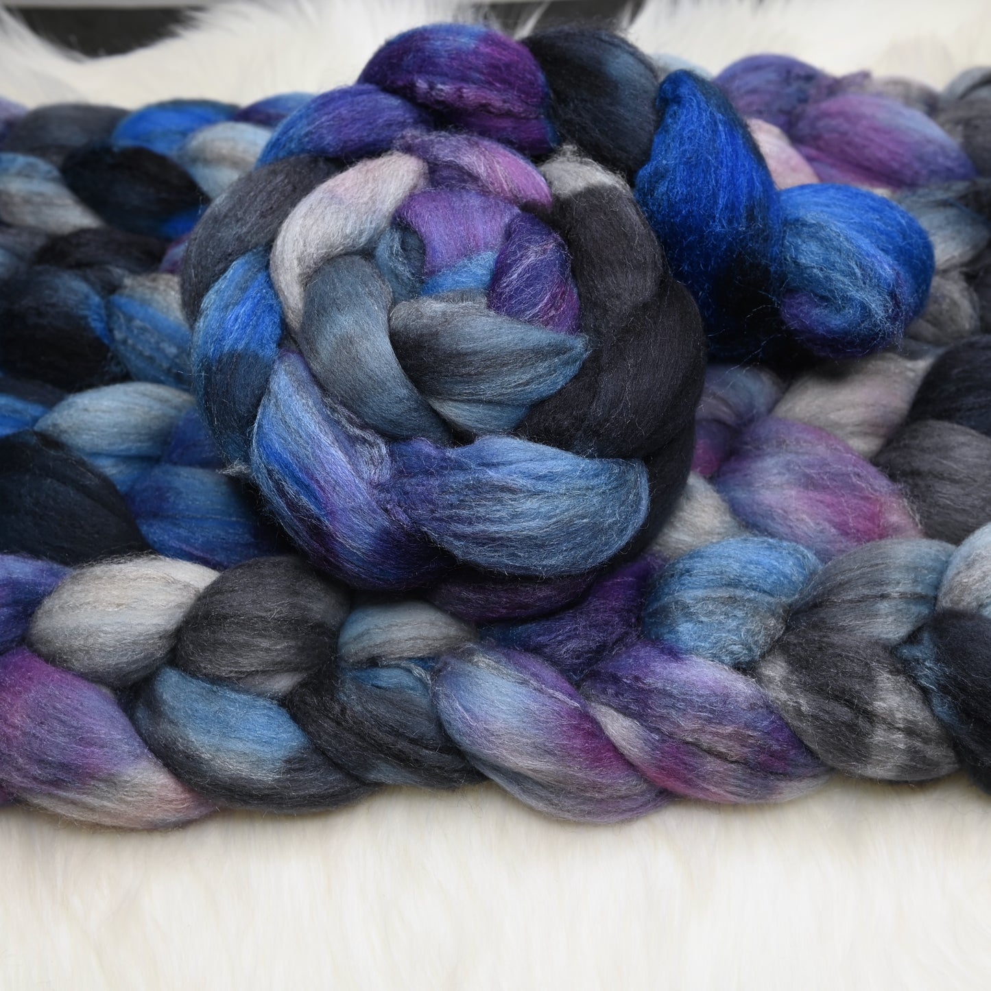 Decommissioned on Hand Dyed Merino Yak Silk Combed Top - 4 oz