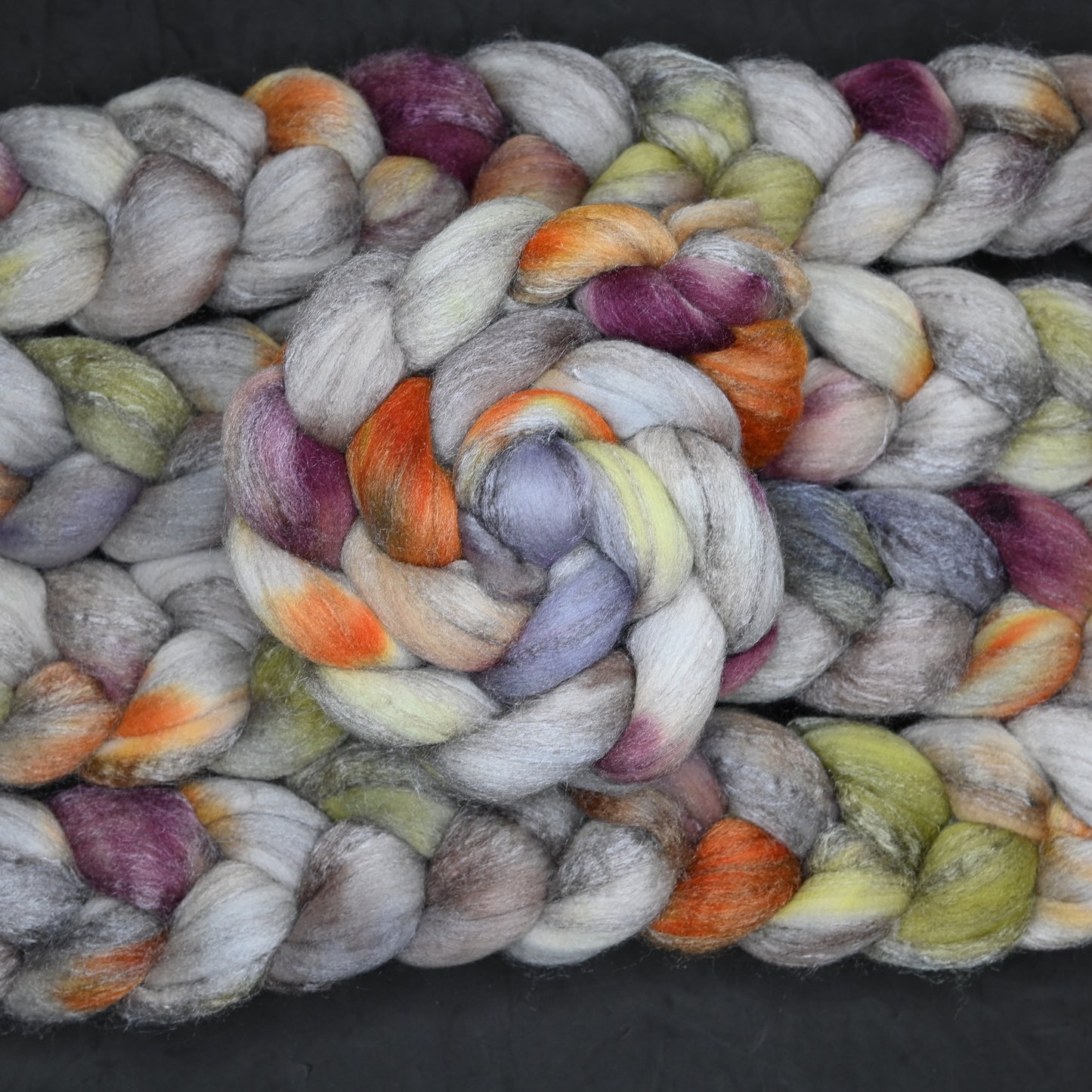 Haunted on Hand Dyed Merino Yak Silk Combed Top - 4 oz