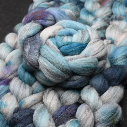 Justice for All on Hand Dyed Merino Yak Silk Combed Top - 4 oz