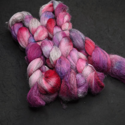 Ladies Who Lunch on Hand Dyed Merino Yak Silk Combed Top - 4 oz