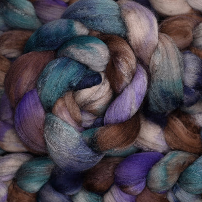 Restructuring on Hand Dyed Merino Yak Silk Combed Top - 4 oz