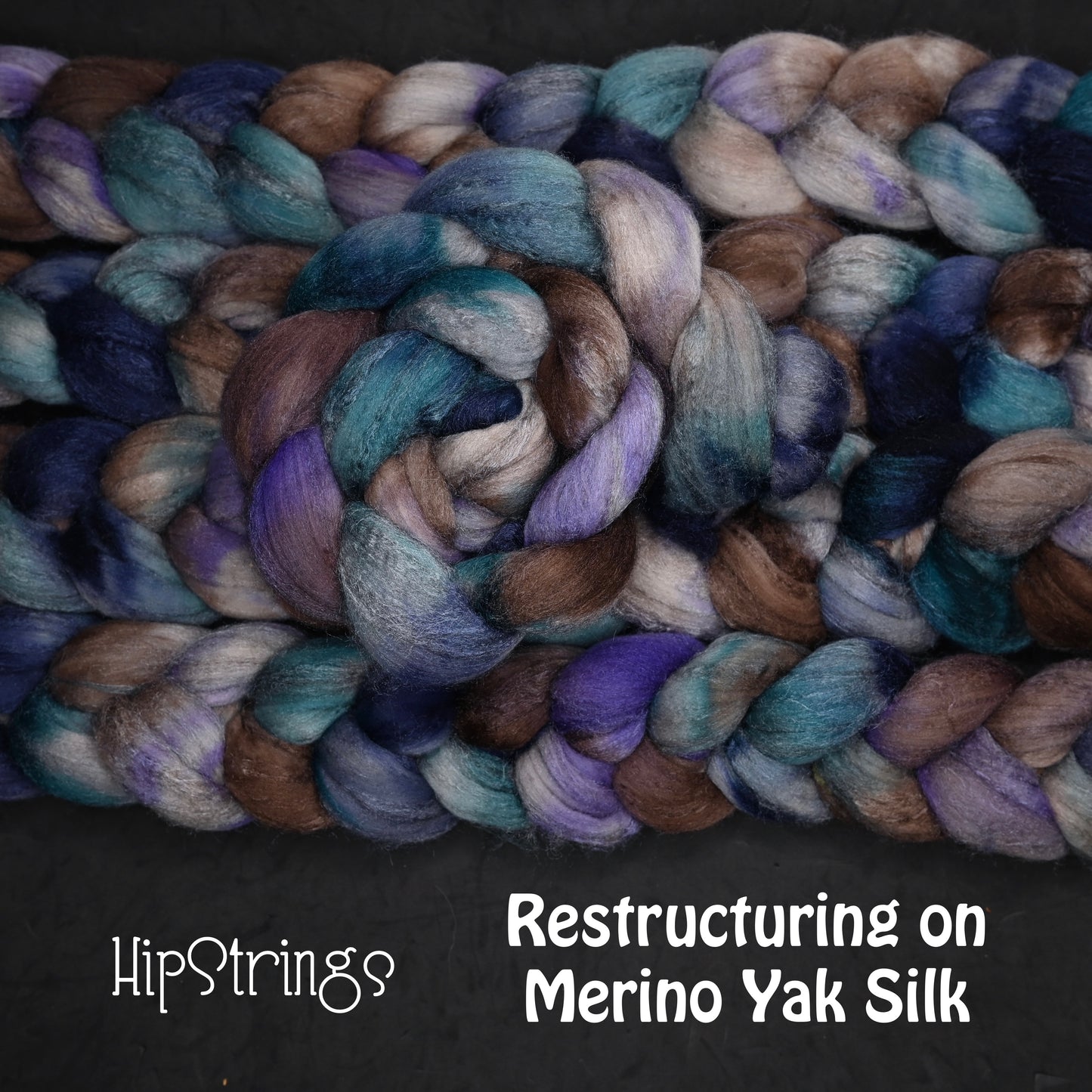 Restructuring on Hand Dyed Merino Yak Silk Combed Top - 4 oz