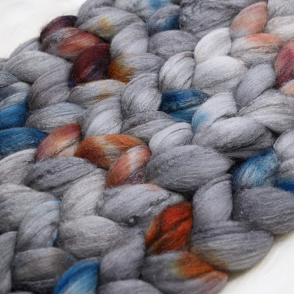 Work Study on Hand Dyed Merino Yak Silk Combed Top - 4 oz