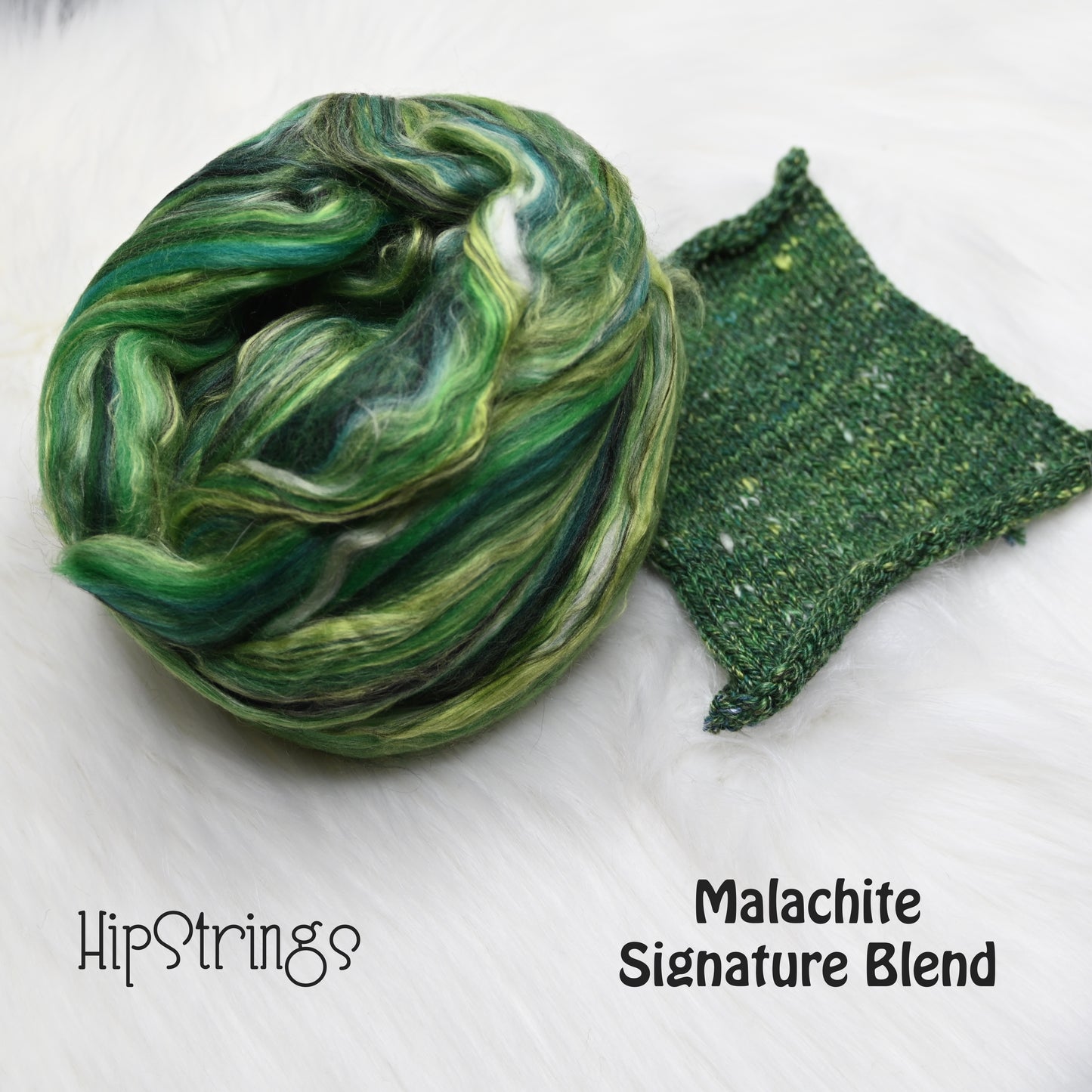 Malachite Merino Bamboo Silk Signature Blend Top - 4 oz