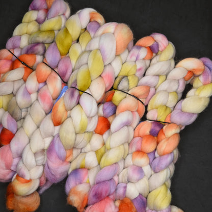 Bibliophile on Hand Dyed Merino Wool Combed Top - 4 oz