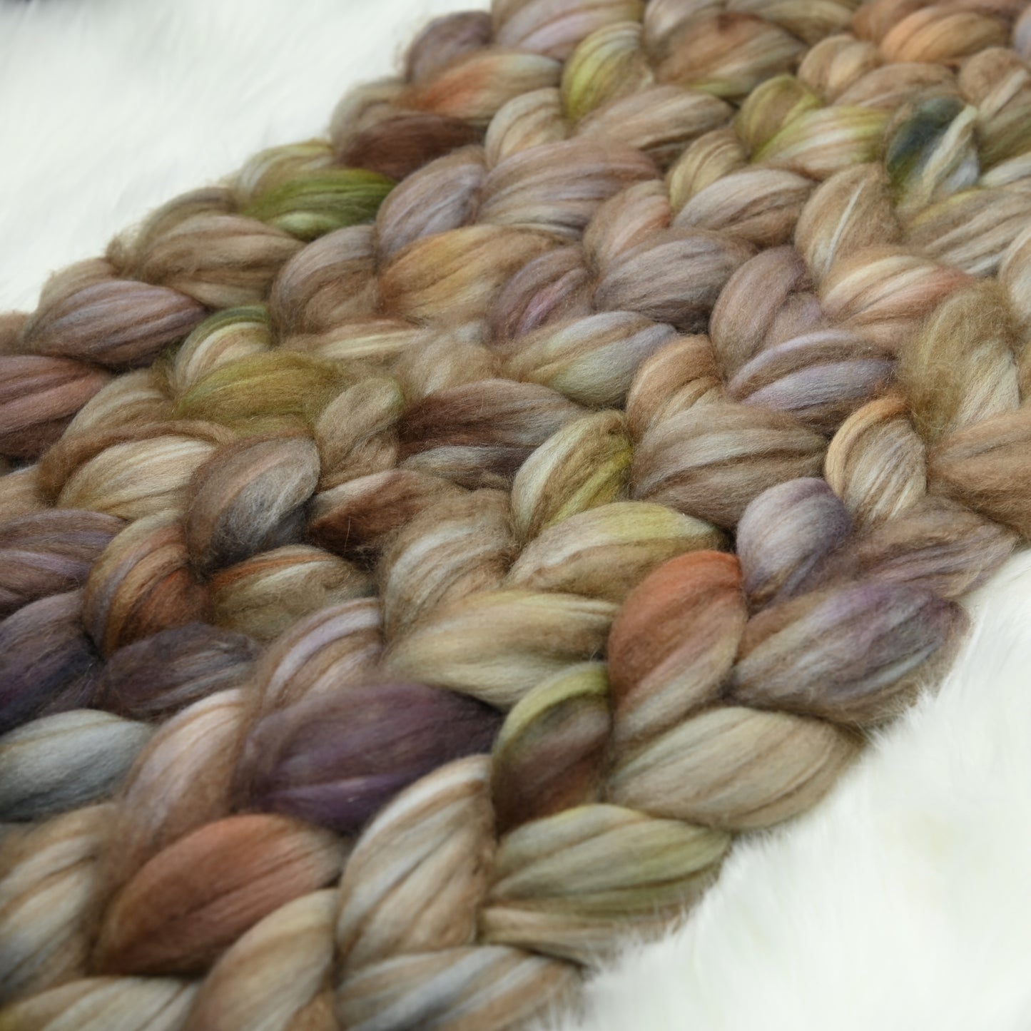 Haunted on Hand Dyed Baby Camel Superfine Merino wool Combed top - 4 oz