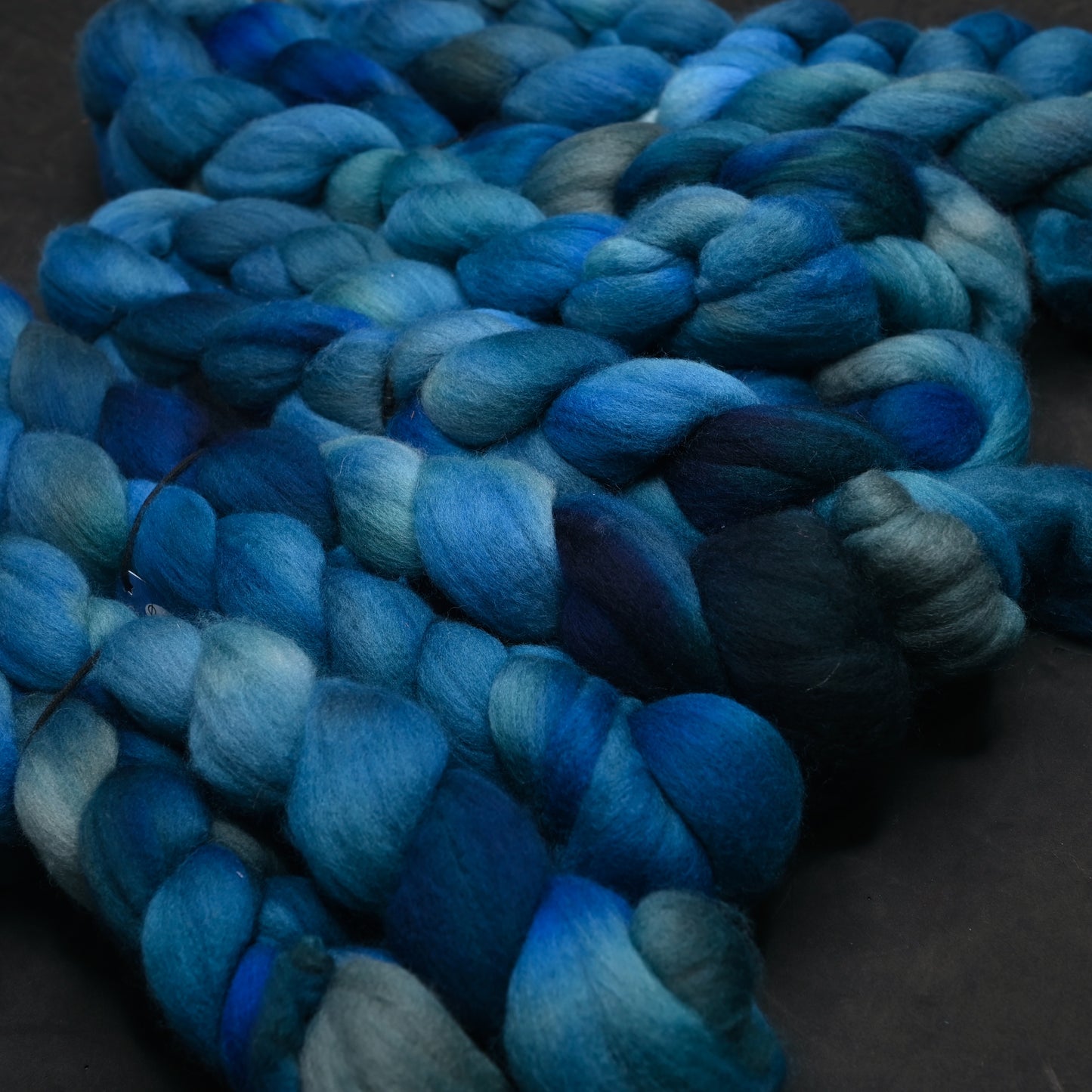 Convergence on Hand Dyed 21.5 micron Merino Wool Combed Top - 4 oz