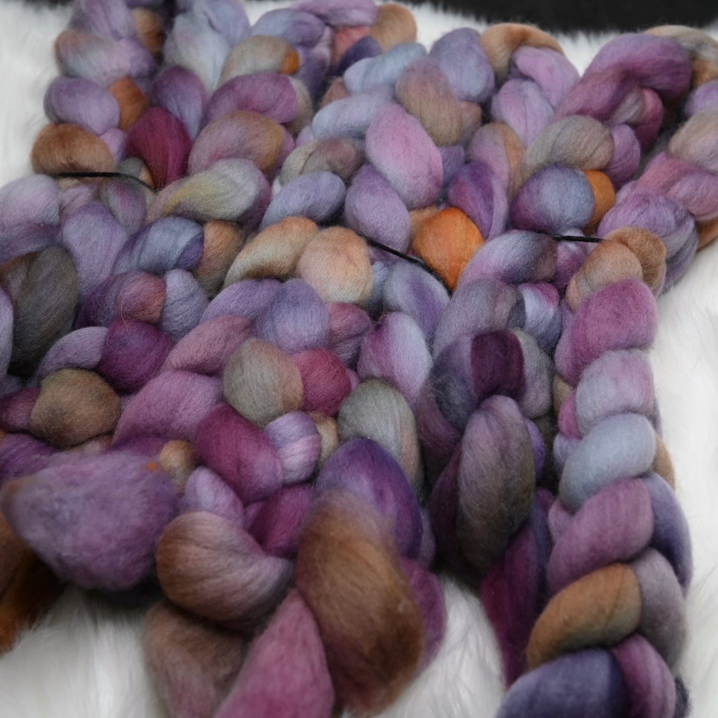 It's Complicated on Hand Dyed 21.5 micron Merino Wool Combed Top - 4 oz