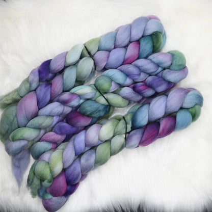 Magically Delicious on Hand Dyed 21.5 micron Merino Wool Combed Top - 4 oz