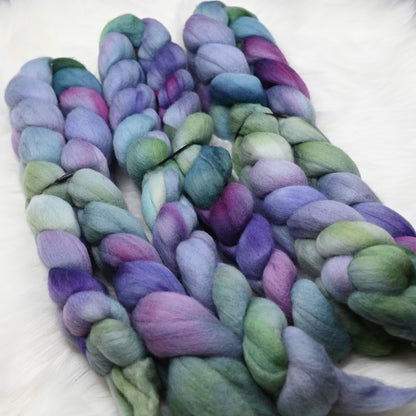 Magically Delicious on Hand Dyed 21.5 micron Merino Wool Combed Top - 4 oz