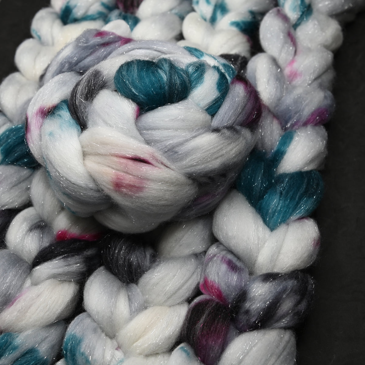 Exhausted Pigeon on SW Merino Wool Stellina Combed Top - 4 oz