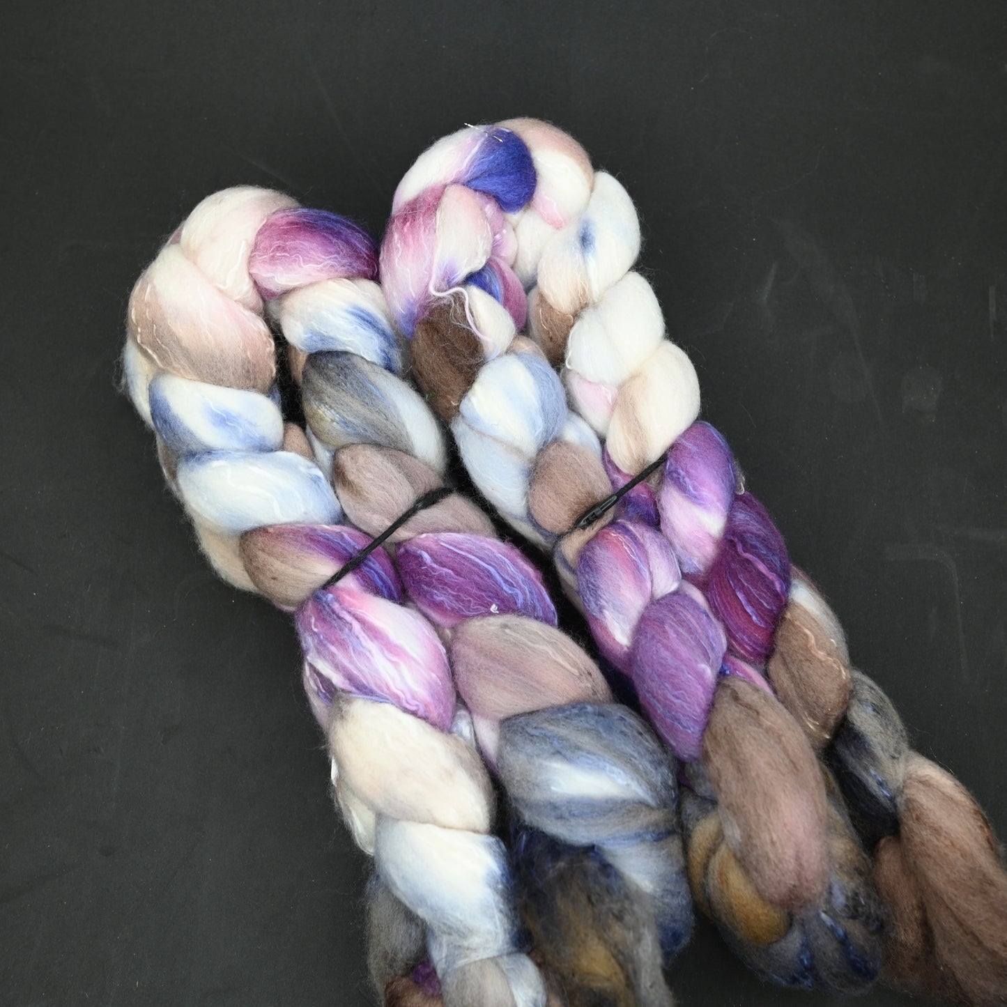Gravity on Hand Dyed Organic Polwarth Silk Combed Top - 4 oz