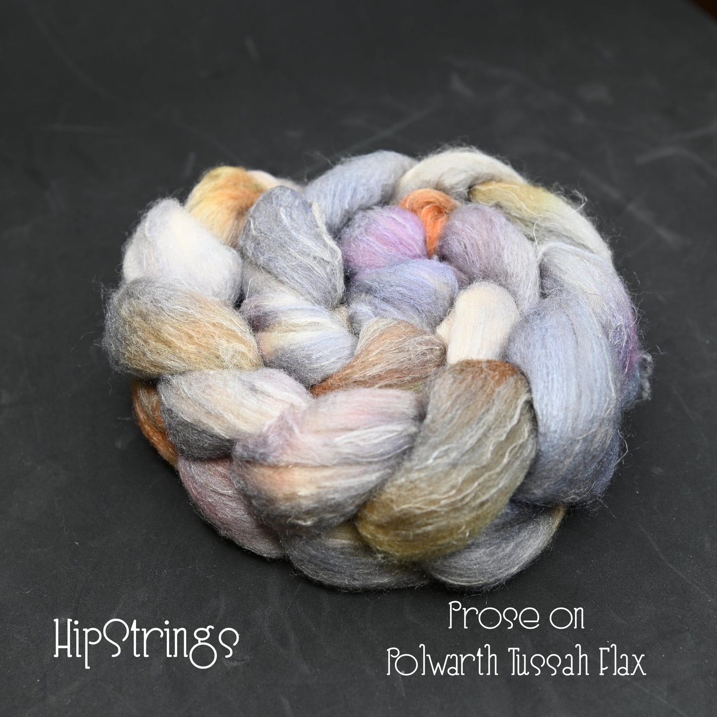 Prose on Hand Dyed Polwarth/Silk/Flax Combed Top - 4 oz