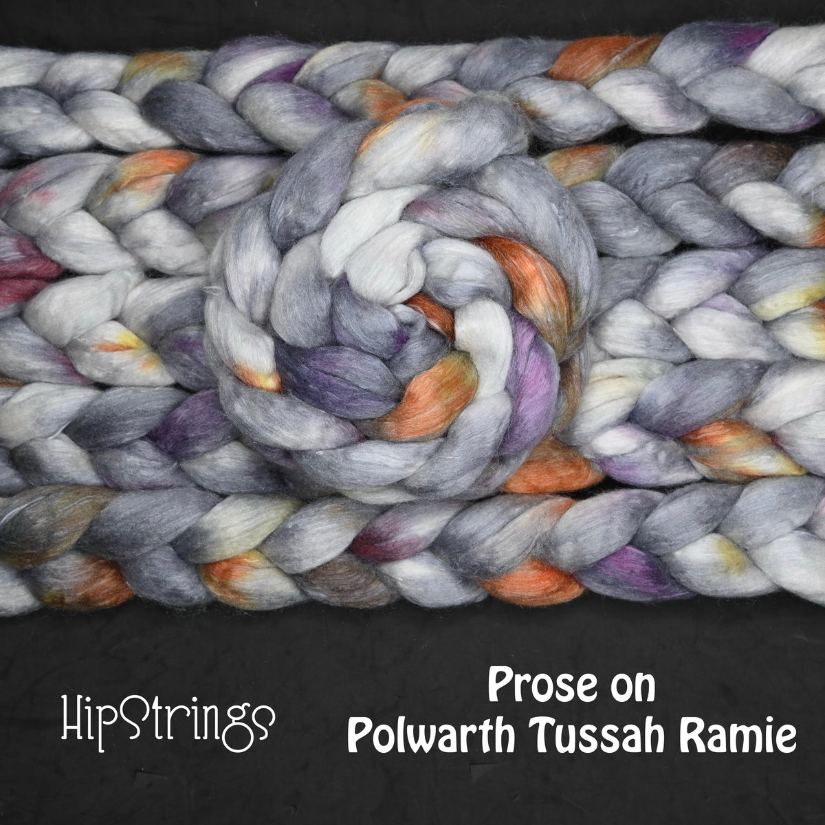 Prose on Hand Dyed Polwarth/Silk/Ramie Combed Top - 4 oz