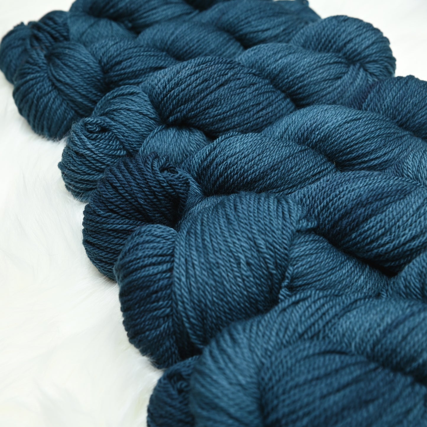 Deep Ocean on Polwarth wool DK yarn - 300yd/100g