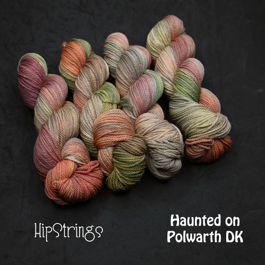 Haunted on Hand Dyed Polwarth Wool DK yarn - 300 yd/  100g