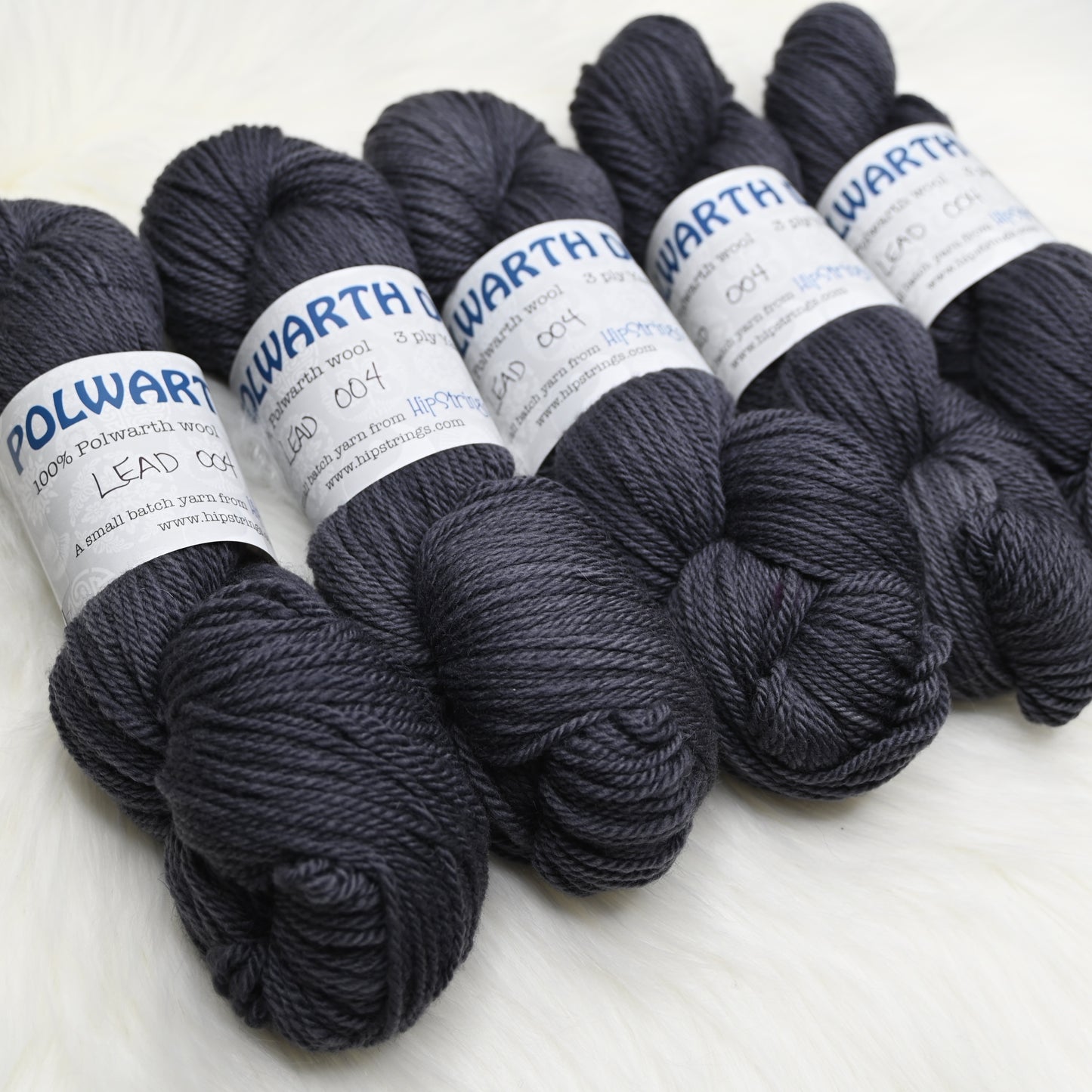 Lead (Pb) on Polwarth DK wool yarn - 100 g