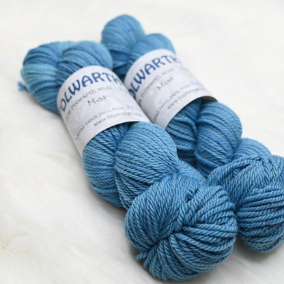 Mist on Hand Dyed Polwarth wool DK yarn - 100 g