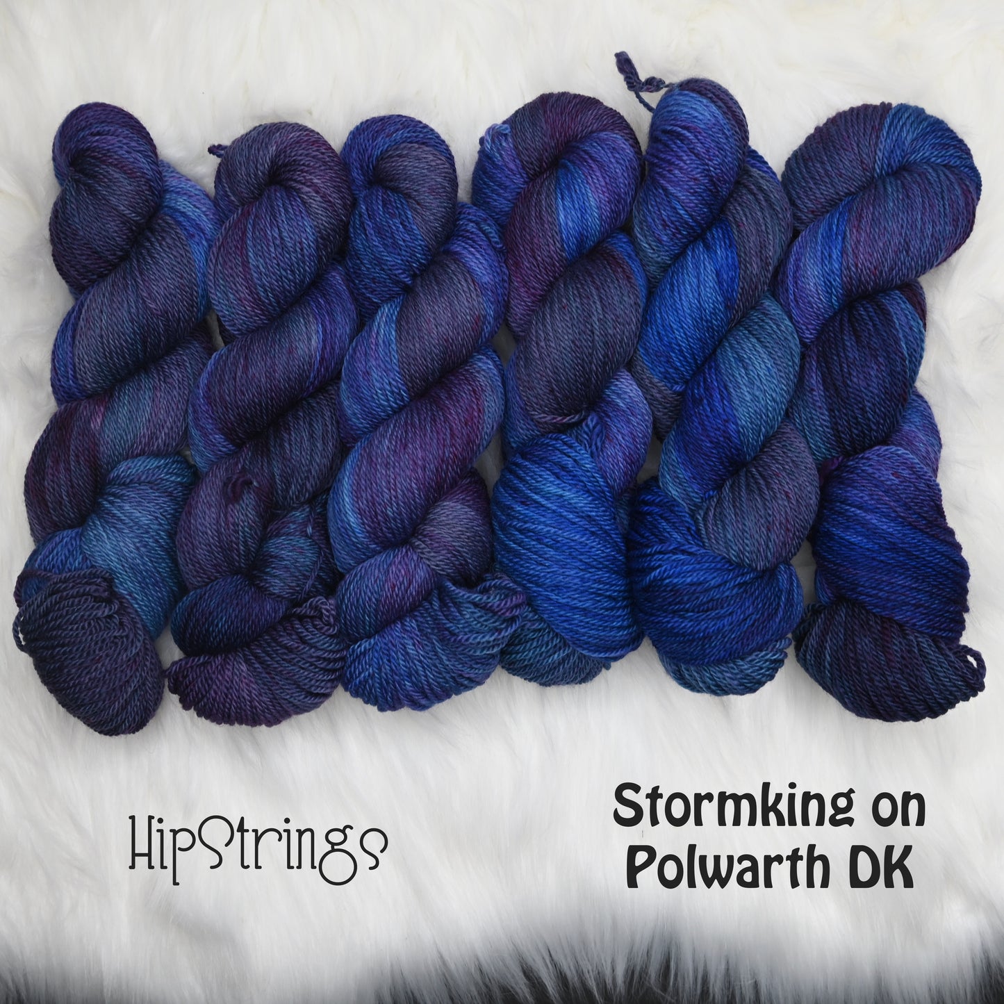 Stormking on Hand Dyed Polwarth wool DK yarn - 300 yd/100 g