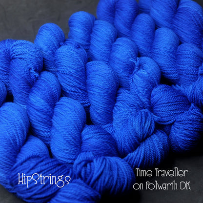 Time Traveler on Hand Dyed Polwarth wool DK yarn - 300 yd/100g
