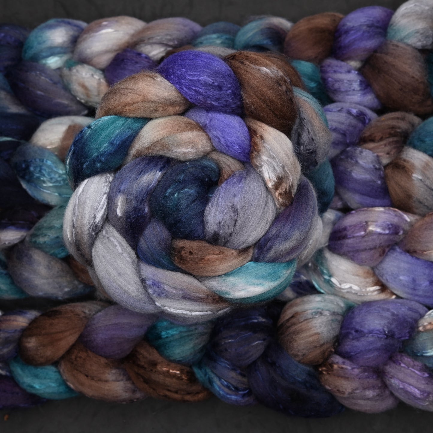 Restructuring on Hand Dyed Fine Polwarth Silk Combed Top - 4 oz