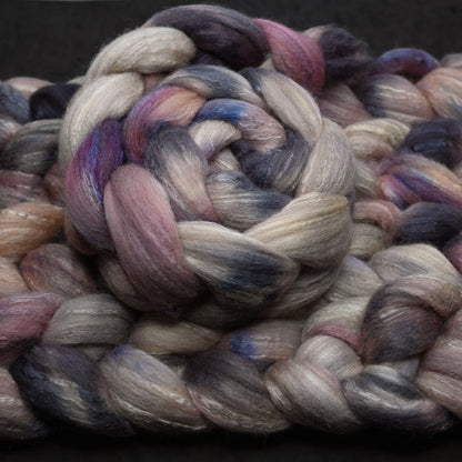 Independent Study in Breakfast Polwarth Tussah Silk Combed Top - 4 oz