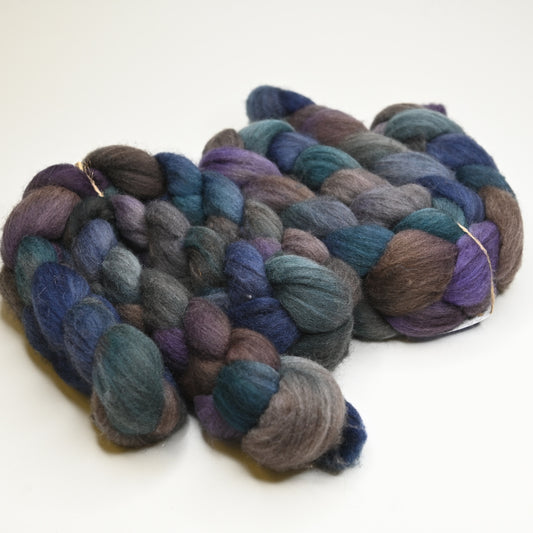 Restructuring on Hand Dyed Polwarth Wool Yak Combed Top - 4 oz